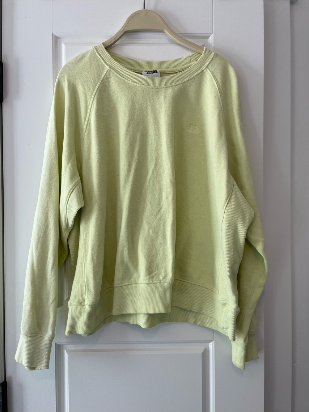 The North Face Women's Crewneck Sweatshirt in Pale Lime